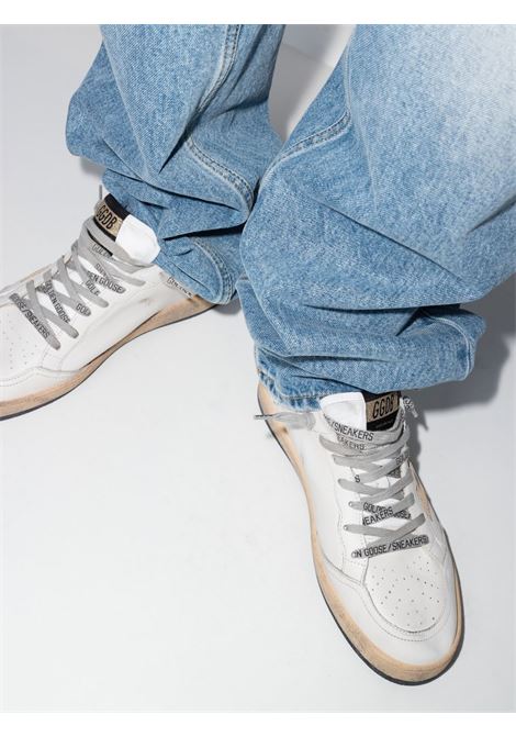 Sneakers ball star in bianco e oro - GOLDEN GOOSE donna GOLDEN GOOSE | GWF00117F00078380608